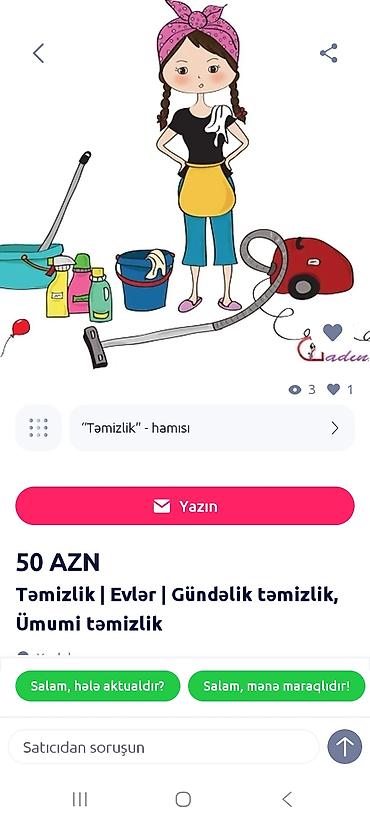divan temizleyen: Təmizlik | Evlər | Gündəlik təmizlik — 1
