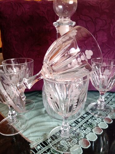 Čaše: Bohemija servis za vino,kristal,led kristal,brusen kristal. iz — 5