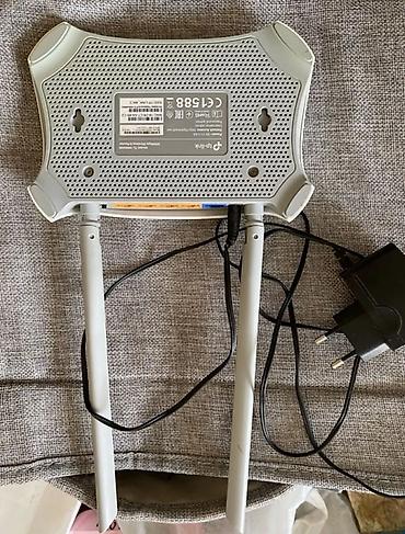 modem router tp link: TP-Link Wi‑Fi router - Model: TP-Link TL-WR841N (etiketdə göstərilib) — 3