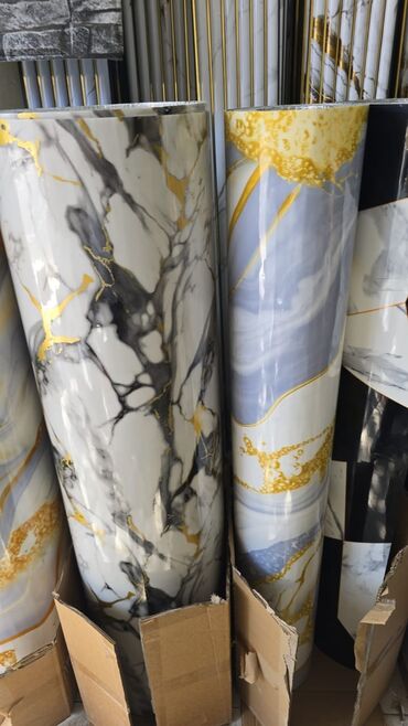 Mərmər effektli PVC panellər: Hamam ucun kafel evezi mermer paneller . Suvaqin ustunden kafelin — 21