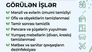 Peşəkar təmizlik xidməti Görülən işlər: - Mənzil və evlərin ümumi lalafo.az -da Peşəkar təmizlik xidməti Görülən işlər: - Mənzil və evlərin ümumi