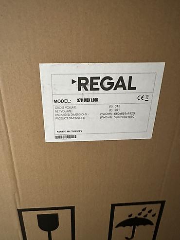 regal soyuducu: REGAL 379 INOX LOOK iki qapılı soyuducu - Model: 379 INOX LOOK (CE — 1