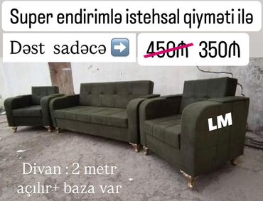 uqlavoy divan ortukleri qiymetleri: Yeni, Divan, 2 kreslo, Bazalı, Açılan