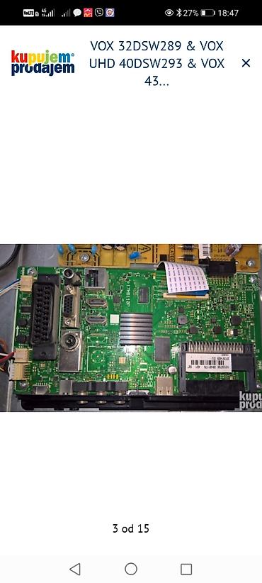 Aksesoari za TV i video: VOX LED televizori – delovi i ploče Dostupni delovi i oznake sa — 4
