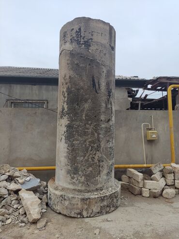hazır beton panel: Beton su çəni satılır diametri 1.20m, uz 4m