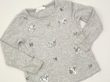koszulki basic: Blouse, H&M, 5-6 years, 110-116 cm, condition - Perfect