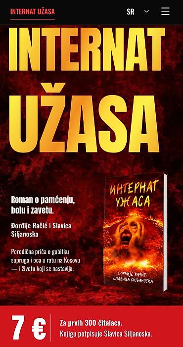 „Internat užasa“ na Beogradskom sajmu knjiga 26. oktobra Roman