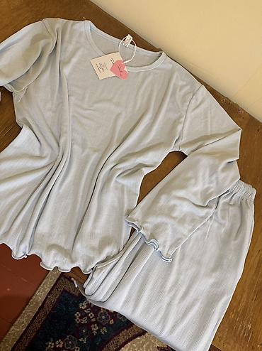 пижамный: 100%хлопокнежная рибана а размеры для всех 😇 S M L XL | 1800 сом — 7
