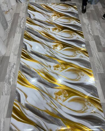 Vinil divar kağızı, oboy: Mərmər effekti verən PVC divar panelləri. 1.Arxası özü — 14