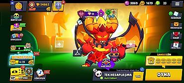 oyuncalar: Brawl Stars hesabı 54min kupa 104 karekter 32 prestij ideal hesab Ay — 4