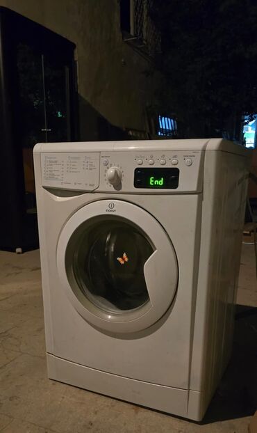 скупка старых стиральных машин: Стиральная машина Indesit, 7 кг, Б/у, Автомат, Есть сушка, Нет кредита, Самовывоз