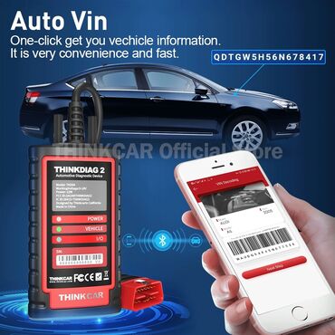 Alati za automobile: THINKCAR Thinkdiag 2 Bluetooth CAN FD OBD2, 1 godina softver, 15 — 15