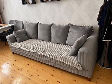 Divan-kravat, İşlənmiş, Açılan, Bazasız, Vеlur parça, Çatdırılma yoxdur