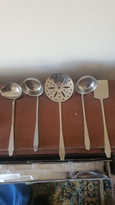 кухонный сервиз: Набор кухонных приборов из нержавеющей стали, 5 предметов: СССР по