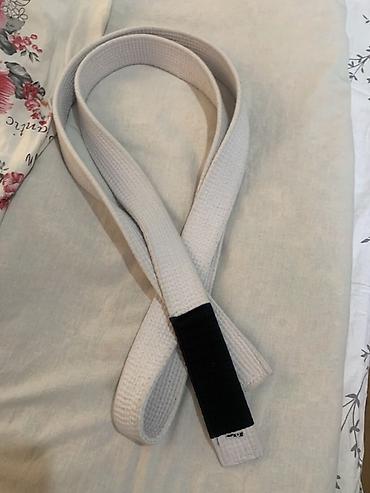 Ремни и пояса: Пояс для бразильского джиу‑джитсу (BJJ), дзюдо,белый, размер A0. - — 1
