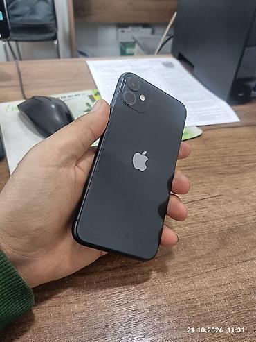 iphone 11 lalafo: IPhone 11, 64 ГБ, черный - Дисплей Liquid Retina HD - Две камеры — 4