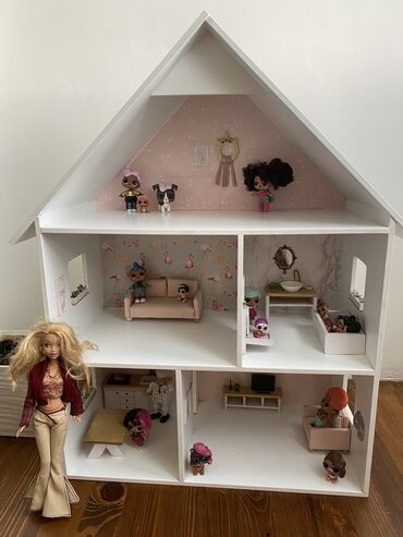 лол lol: Кукольный стильный домик. Деревянный, крепкий, устойчивый ( мебель в