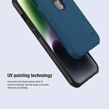 Maske i futrole za telefone: Maska Nillkin Scrub Pro za iPhone 15 6.1 (sa otvorom za logo) plava — 8