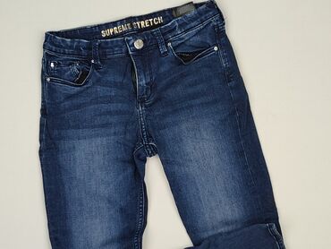 gatta sukienka: Spodnie jeansowe, H&M, 10 lat, 134/140, stan - Bardzo dobry