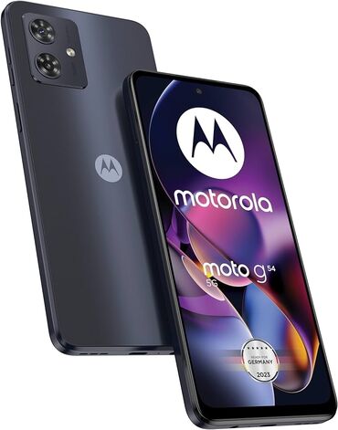 motorola 360: Motorola Moto G54, 256 ГБ, цвет - Черный, Сенсорный, Отпечаток пальца, Две SIM карты