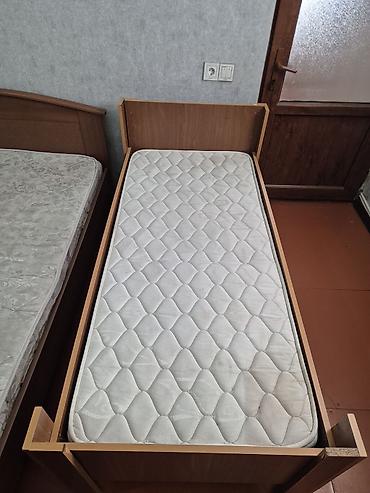 Mebel: İşlənmiş, Təknəfərlik çarpayı, Bazasız, Matras ilə, Siyirməsiz — 3
