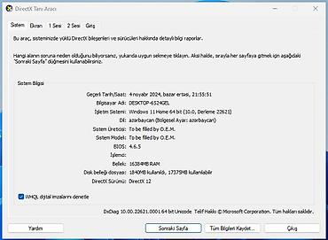 Masaüstü kompüterlər və iş stansiyaları: Masaüstü kompüter komplekti Texniki göstəricilər: - ƏS: Windows 11 — 8