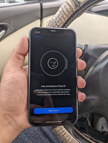 iphone osh: IPhone 11, Б/у, 64 ГБ, Черный, Чехол, 100 % — 2