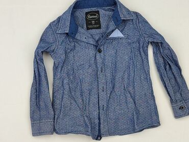 koszule wzorzyste: Shirt 2-3 years, condition - Perfect, pattern - Peas, color - Blue