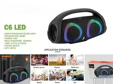 ventilatori plafonski: 🔊 Bluetooth Zvučnik BOOMBOX C6 – LED Svetlo & Moćan Zvuk Dobro — 1