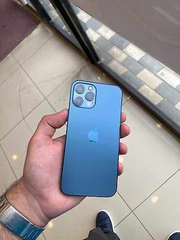 IPhone 12 Pro Max, 256 GB, Pacific Blue, Simsiz şarj, Face ID lalafo.az -da IPhone 12 Pro Max, 256 GB, Pacific Blue, Simsiz şarj, Face ID