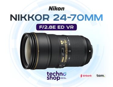 nikon d7000: Nikon AF-S Nikkor 24-70 mm f/2.8E ED VR Hal - hazırda stockda var ✅