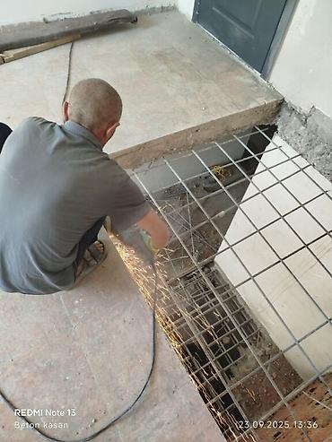 plastik qapllar: Beton kəsmə - Beton deşmə xidməti Beton kubik kərpicdən qapı — 3