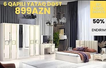 saloğlu: İkinəfərlik çarpayı, Dolab, Termo, 2 tumba, Azərbaycan, Yeni — 9