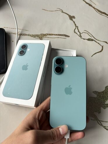 telefon 100 manat: IPhone 16, Зеленый, С документами