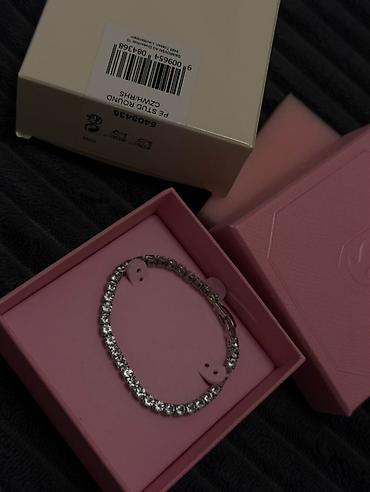 srebrne minduse: Tennis narukvica sa kristalima Swarovski - Klasična tennis narukvica — 3