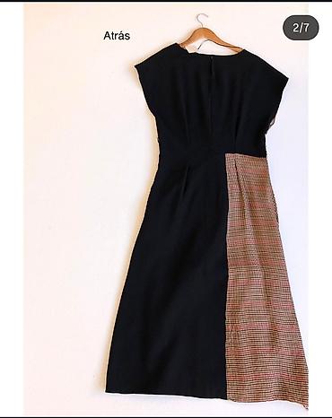zara hm: Повседневное платье, Осень-весна, Длинная модель, Вискоза, S — 3