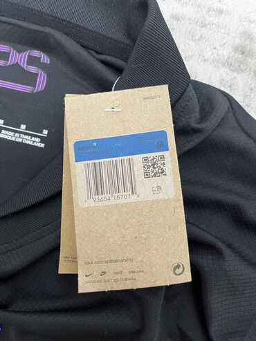 Futbolkalar: Futbolka, Nike, M, rəng - Qara — 6