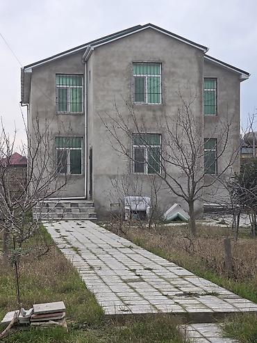 cən satisi: Sened paket kupça 8 sotda inşa olunub 3 otag aşagı mertebede,ust qatda — 1