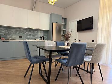 Иссык-Куль 2026: Обеденная группа: стол + 6 стульев - Стол прямоугольный, современный — 4