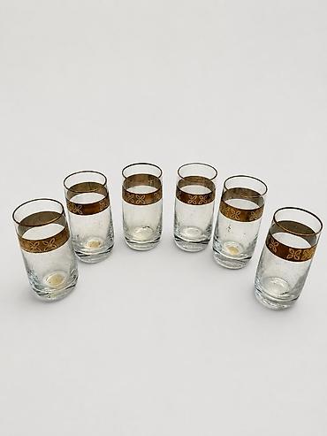 чешский хрусталь: Vintage Lednické Rovne rumka dəsti – 6 ədəd, orijinal qutuda — 3