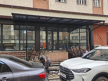 профнастил: Навес, Двускатный, Металл, Новый, Установка — 8