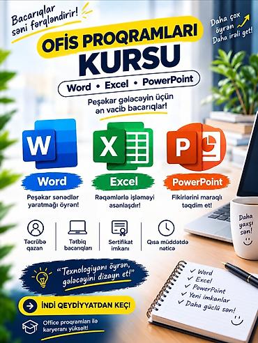 guven informatika test pdf: Kompüter kursu: Microsoft Office, Fərdi, Qrup, Onlayn — 1
