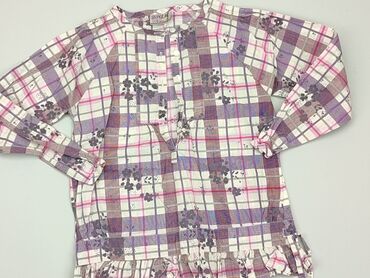 fioletowa koszula satynowa: Bluzka, 3-6 m, stan - Zadowalający