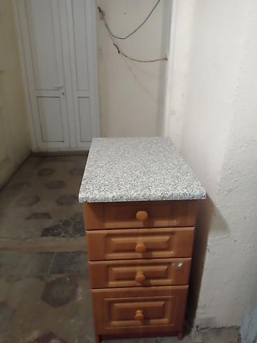 тумбочка для кухни: Mətbəx üçün çekmeçəli dolab - Material: ağcaqayın tonlarında laminat — 2