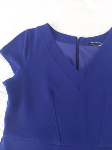 odela nis: L (EU 40), color - Blue, Cocktail, Short sleeves
