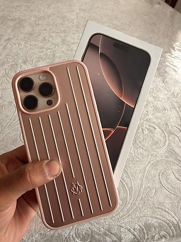 iphone z: IPhone 16 Pro Max, Новый, 256 ГБ, Desert Titanium, Защитное стекло, Чехол, Коробка, 94 % — 1