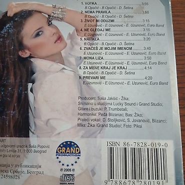 cd adamo: CD album: Slavica Ćukteraš – “Nema pravila” (Grand Production, 2005) — 2