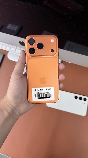 IPhone 17 Pro, Б/у, 256 ГБ, Оранжевый, 91 %
