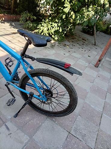 start velosiped: Dağ/şəhər tipli velosiped – mavi rəng Sprey vurulub veloda Təkərlər — 4