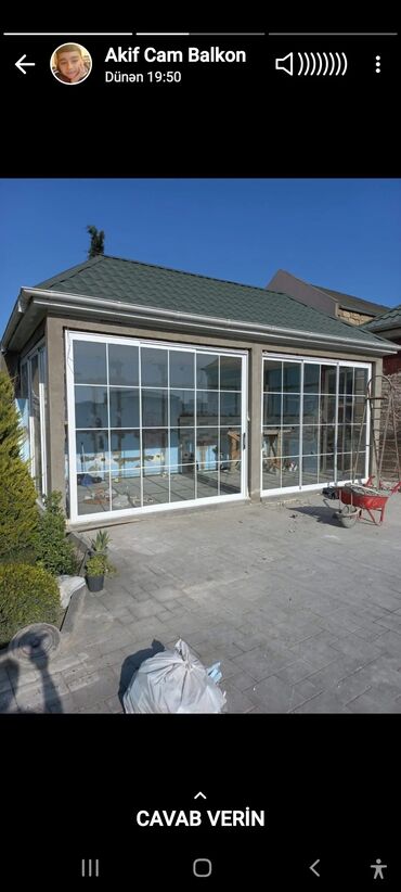 Plastik qapılar: Plastik Şəbəkəli Pəncərələr Plastik və Alüminium Qapı Pəncərə — 23